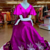 Net Mirror-Work Lehenga